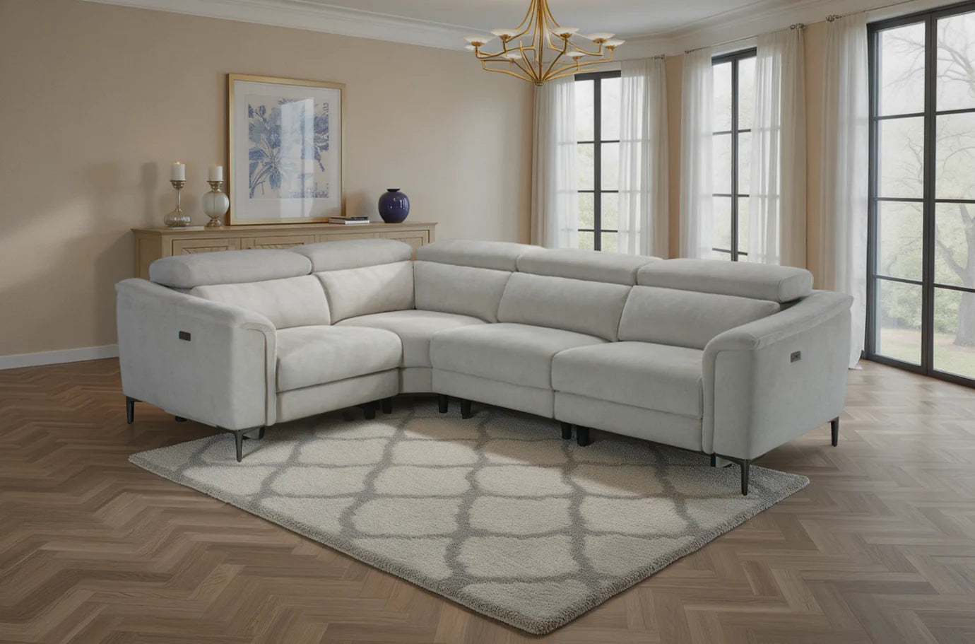 Seattle Modular Power Recliner Corner Sofa